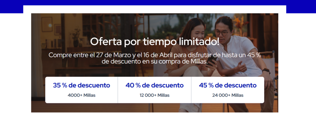 promoción flying blue 2026: compra millas con hasta 45% descuento