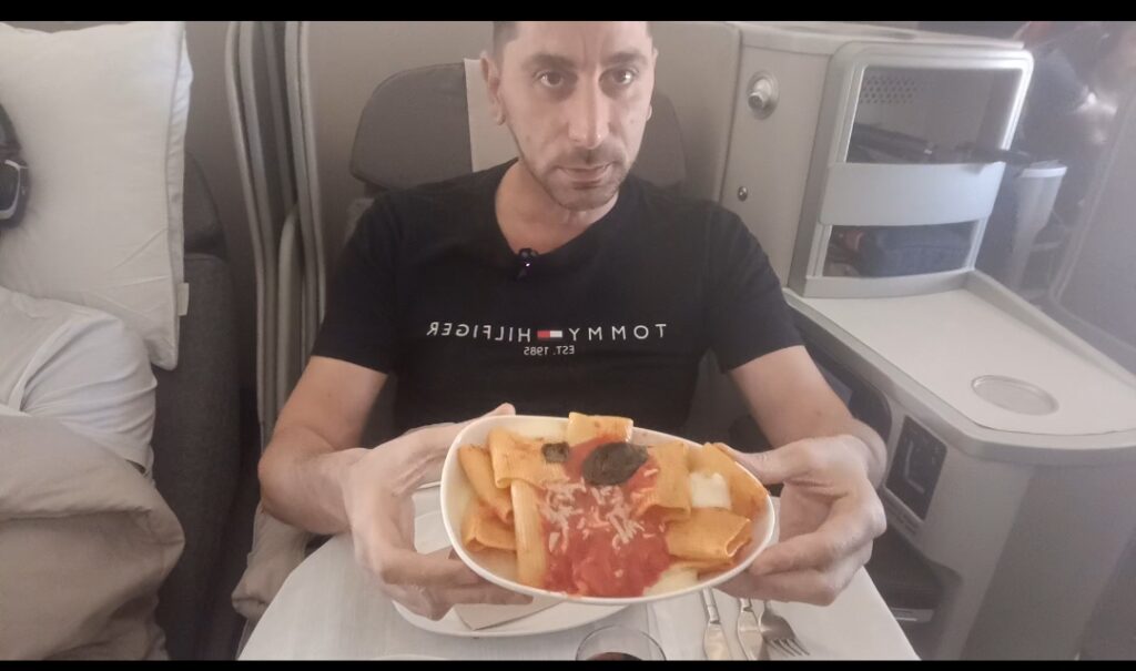 Iberia business class menu
