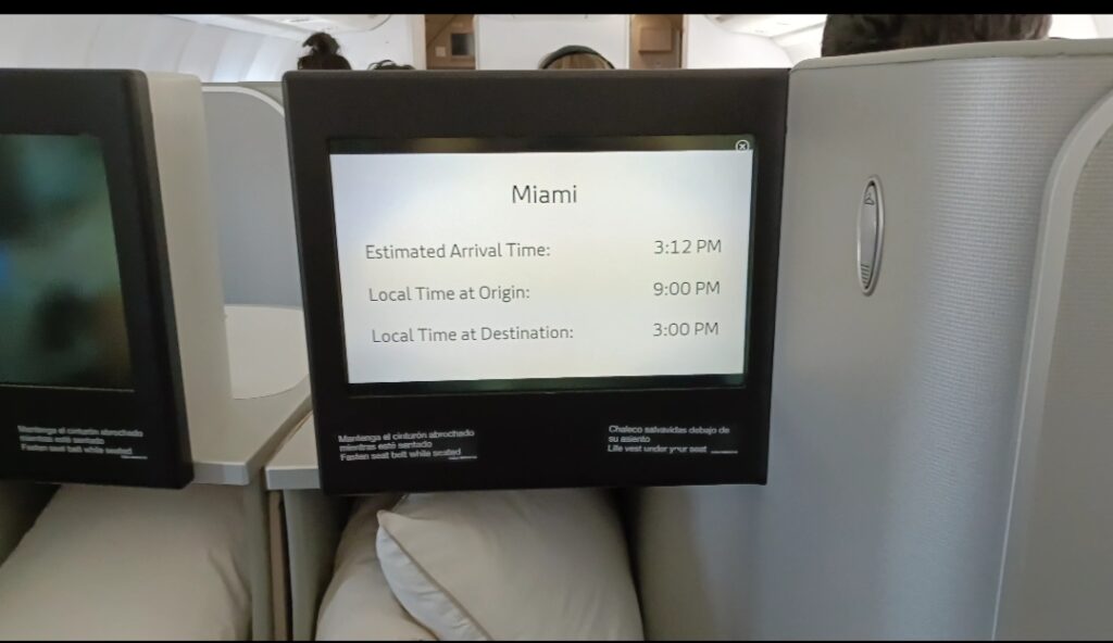 iberia business class pantalla