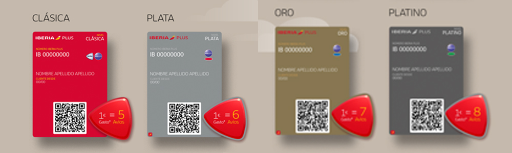 iberia plus clasiva,plata,oro,platino