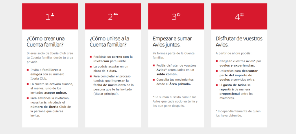 Iberia cuenta familiar como registrarse 