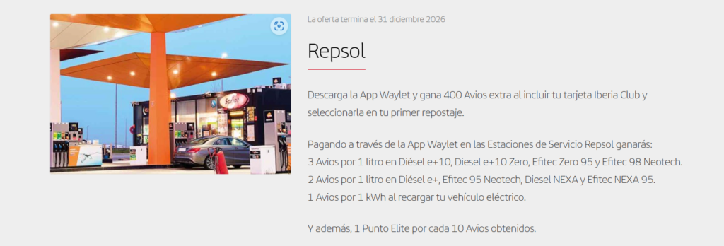 Repsol cuenta familiar avios