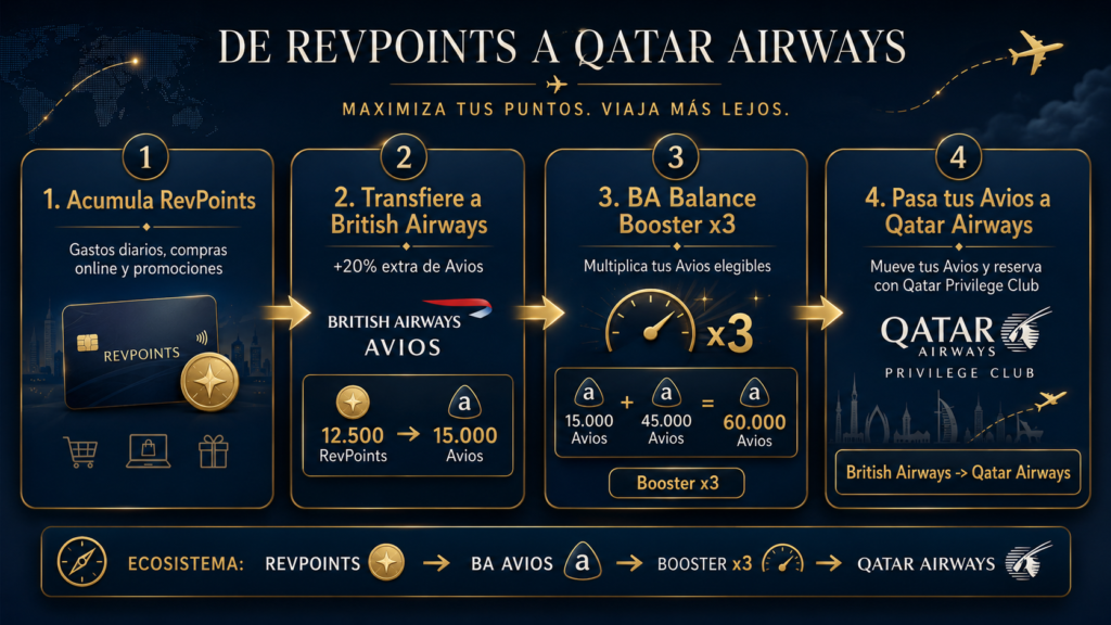 booster avios españa iberia qatar british